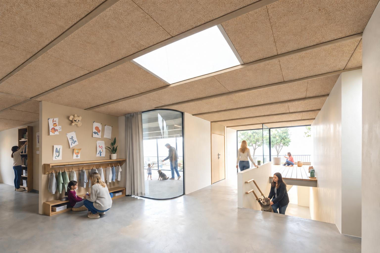 Espace lumineux pour enfants et familles